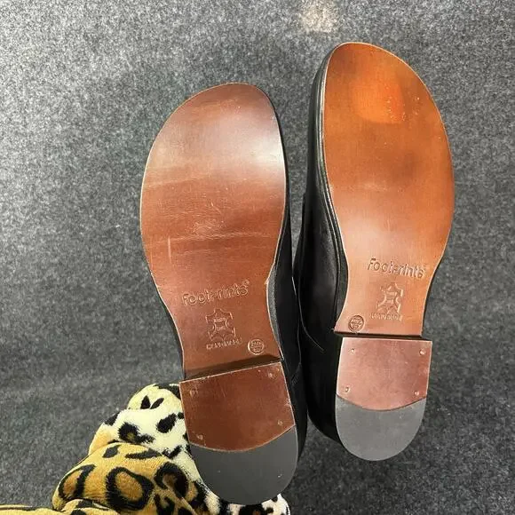 Classic Black Women's Leather Shoes - Picture 5 of 6